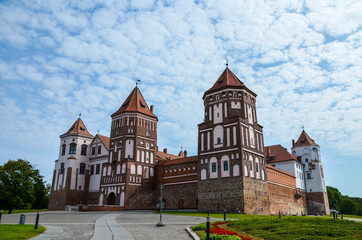 Mir Castle - fortification and residence in the urban village World Korelichi district of the Grodno region. Belarus