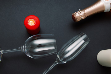 Background arranged for lovers' day and for congratulations.