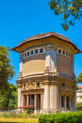 Rome, Italy - Historic water cistern tower - Serbatoio dell’Aqua Marcia - at the Piazzale dei...