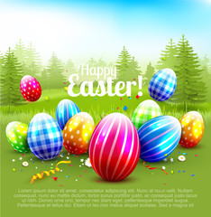 Colorful Easter card