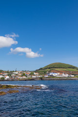 Swimming area in Porto Martins, a small town on Terceira Island, Azores, Portugal