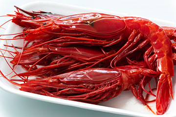 Carabineros frescos.