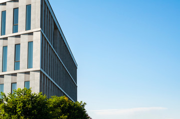 Modern office building on a sunny day