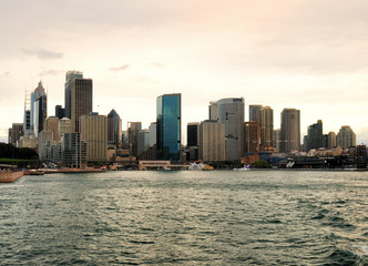 View From A Ferry To The Waterfront At Circular Quay Sydney NSW Australia