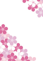 花をデザインした背景素材