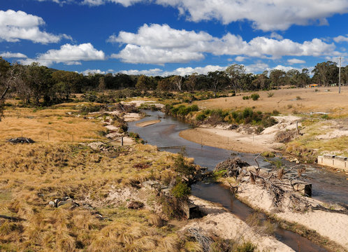 Barren Landscape At Tenterfield Creek NSW Australia