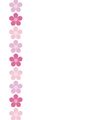 花をデザインした背景素材