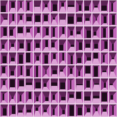 Abstract Structure Blocks Generative Art background illustration