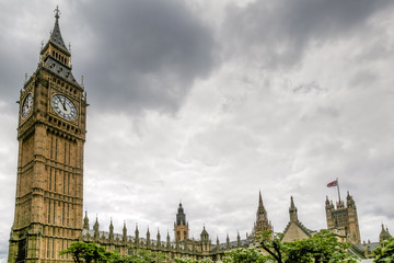 Obraz premium Big Ben and the Westminster Palace in London