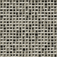 Abstract Structure Blocks Generative Art background illustration