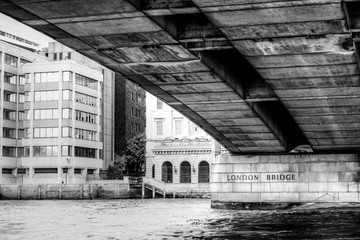 The new London Bridge from the River Thames