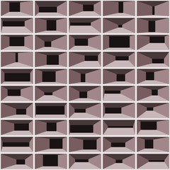 Abstract Structure Blocks Generative Art background illustration