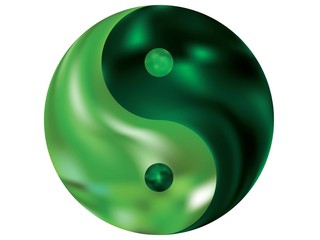Colorful background in the form of yin yang.