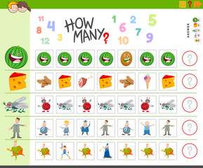 counting game for kids with cartoon characters