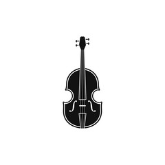 Fototapeta premium Set of violin logo instrumental icon illustration