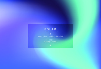 Northern lights gradient background. Luminescence of Aurora Borealis.