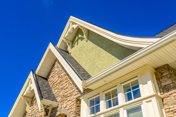 the roof of the house with nice window