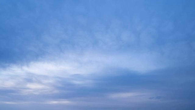 空と雲　日の出　タイムラプス　長時間撮影　曇り空