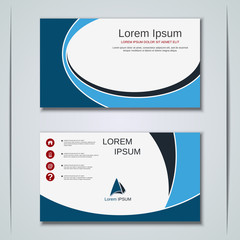 Modern business visiting card vector design template