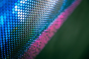 CloseUp LED blurred screen. LED soft focus background. abstract background ideal for design.