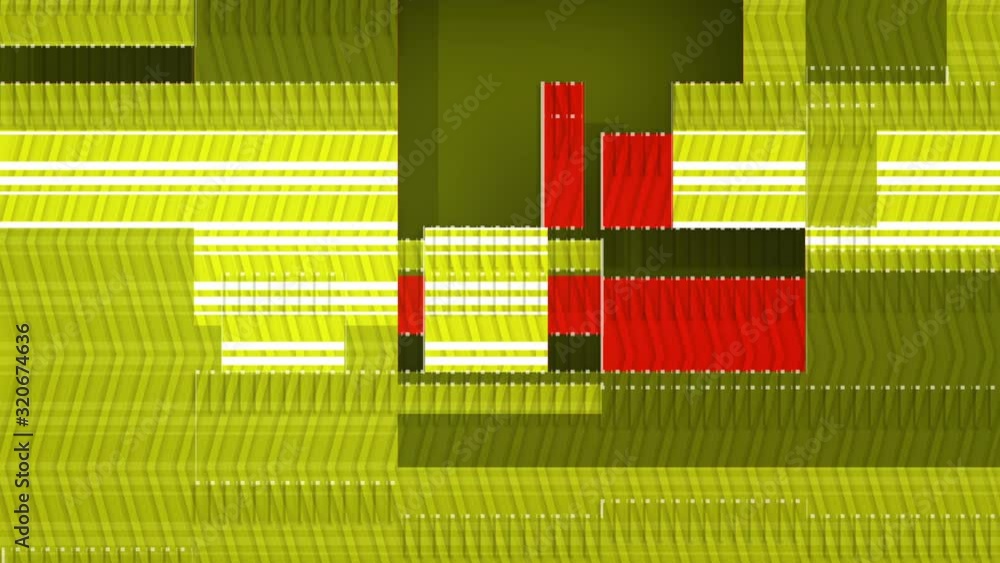 Aufkleber expressive movement of flat shapes. isometric abstract 3d loop animation. hd