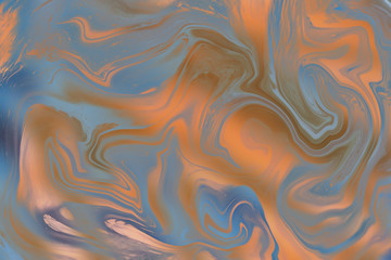 Fototapeta premium Beautiful, abstract ocean artistic marble background in various colors with swirls and ripples.