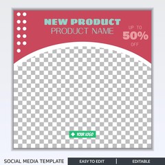 Social media banner template for e-commerce sale promo discount. Can use for advertisement, Social Media post, web design, gift card, coupon, poster, and promotion.