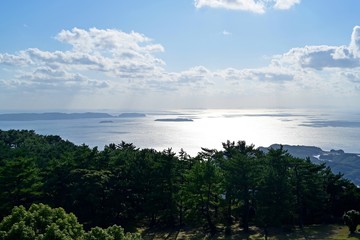 展望公園から眺める九十九島の情景＠西海、長崎