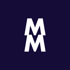 MM Initial Letter Logo Vector Template