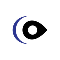 C Letter Pin Location Logo Vector