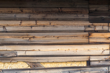 Old wooden wall in Japan