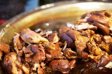 thai street food in the maket	