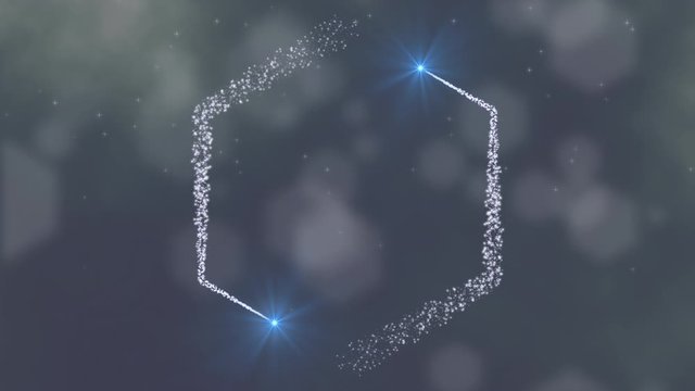 Two cold atmosphere light bands that create an icy hexagon