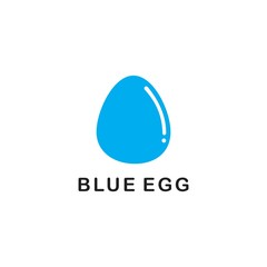 Blue Egg Logo Simple and Templates