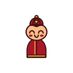 chinesse little boy decoration new year