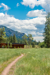 Rocky Mountains. Mountain Trail in Cascades National Park, Washington, USA.