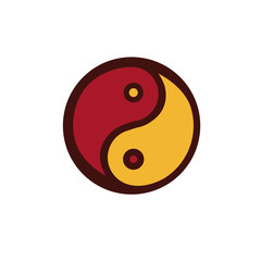 chinesse new year yin yang symbol