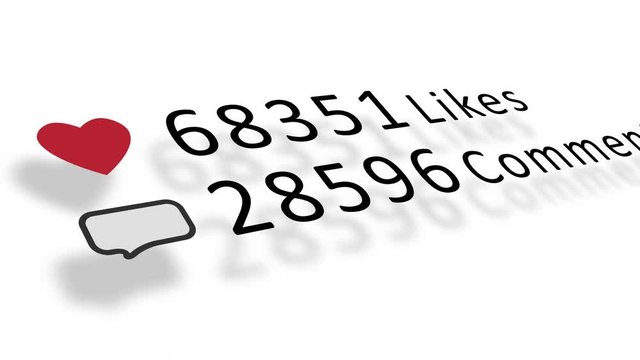 Social Media Comments and Likes Counter