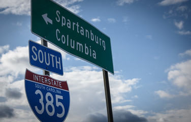 South Carolina Interstate Sign