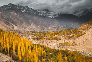 This is beautiful autumn at Northern Pakistan