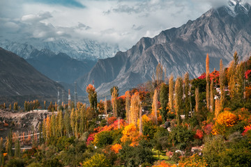 This is beautiful autumn at Northern Pakistan - 320686463