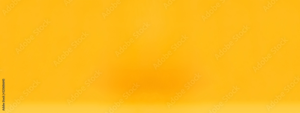 Wall mural smooth simple yellow gradient yellow abstract banner background