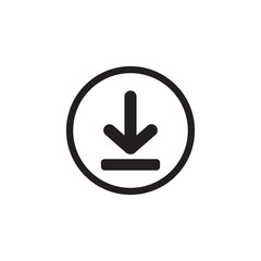 Obraz premium download icon, downloading icon