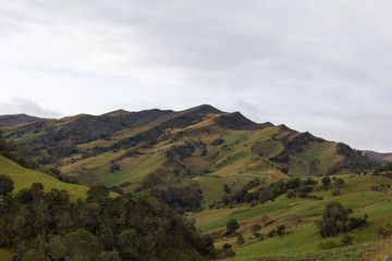 Fototapeta na wymiar landscape with mountains and clouds sumapaz