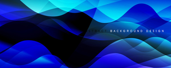 Trendy simple fluid color gradient abstract background with dynamic wave line effect. Vector Illustration For Wallpaper, Banner, Background, Card, Book Illustration, landing page