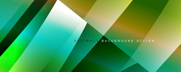 Fototapeta premium Wave liquid style lines with shadows and light on gradient background