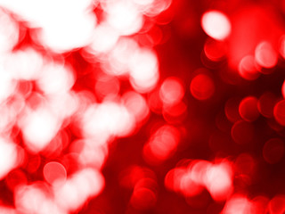 red valentine background, effect blurred bokeh light