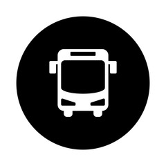 bus sign icon vector
