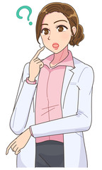 看護師 白衣 女 イラスト ナース マンガ 医療 かわいい Wall Mural よぴんこ Yopinco