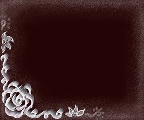 Illustration of elegant dark brown background design